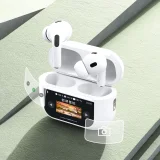 U19 fülbe helyezhető TWS vezeték nélküli Bluetooth 5.3 fülhallgató LED-kijelzővel – Fehér 5