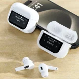 U19 fülbe helyezhető TWS vezeték nélküli Bluetooth 5.3 fülhallgató LED-kijelzővel – Fehér 7