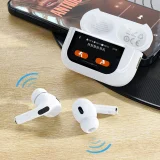 U19 fülbe helyezhető TWS vezeték nélküli Bluetooth 5.3 fülhallgató LED-kijelzővel – Fehér 8