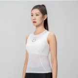 Koszulka kamizelka rowerowa tkanina 3D damska szybkoschnąca XL / XXL - biała 10