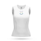 Koszulka kamizelka rowerowa tkanina 3D damska szybkoschnąca XL / XXL - biała 2