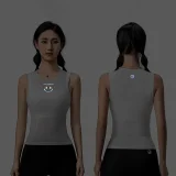 Koszulka kamizelka rowerowa tkanina 3D damska szybkoschnąca XL / XXL - biała 7