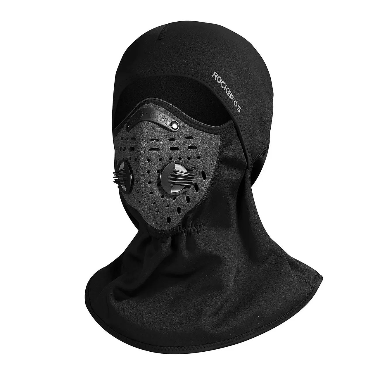 Új, bársonyos sportbalaclava maszkkal és szűrővel kerékpározáshoz, motorozáshoz, síeléshez és túrázáshoz – fekete Új, bársonyos sportbalaclava maszkkal és szűrővel kerékpározáshoz, motorozáshoz, síeléshez és túrázáshoz – fekete