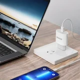 Kis A14EUC PD 20 W USB-C fali töltő + USB-C kábel – Fehér 3