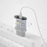 Kis A14EUC PD 20 W USB-C fali töltő + USB-C kábel – Fehér 4