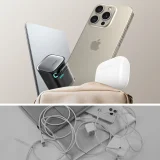 GaN 65 W-os USB-A/USB-C fali töltő beépített USB-C kábellel – fekete 10