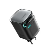 GaN 65 W-os USB-A/USB-C fali töltő beépített USB-C kábellel – fekete 2