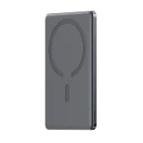 5000 mAh-s USB-C 20 W PD powerbank 15 W-os vezeték nélküli töltéssel – szürke 2