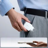 Kicsi és ultravékony 20 W-os USB-A–USB-C fali töltő – fehér 11
