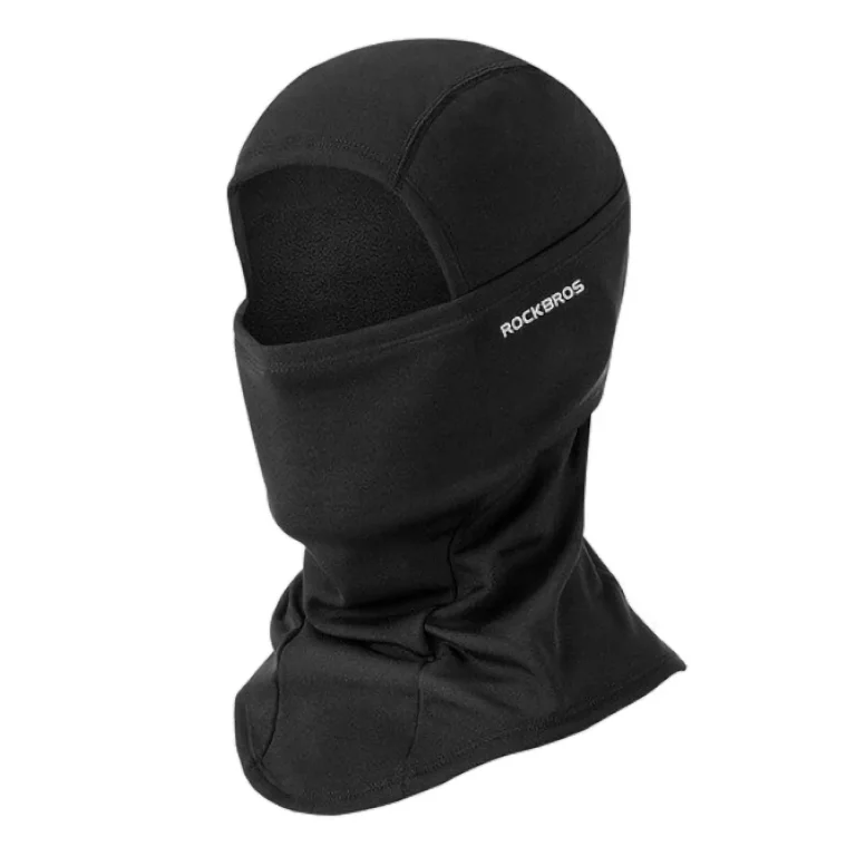 Szigetelt, lélegző sport balaclava - fekete