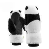 Skijačke rukavice Panda za djecu i odrasle, veličina S - crna/bijela