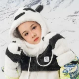 Skijačke rukavice Panda za djecu i odrasle, veličina S - crna/bijela 2