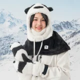 Skijačke rukavice Panda za djecu i odrasle, veličina S - crna/bijela 4