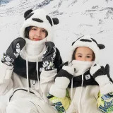 Skijačke rukavice Panda za djecu i odrasle, veličina S - crna/bijela 6