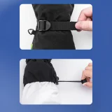 Finger Style vízálló érintőképernyős síkesztyű, M méret - fekete 4