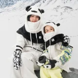 Panda Heat gyermek ujjatlan síkesztyű, S méret - fekete/fehér 4