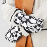 Panda Heat gyermek ujjatlan síkesztyű, S méret - fekete/fehér 6