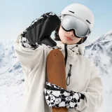 Panda Heat gyermek ujjatlan síkesztyű, S méret - fekete/fehér 8