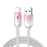 Crystal-Clear Series 3A USB-A – iPhone Lightning kábel, 1,2 m, fehér