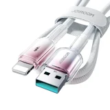 Crystal-Clear Series 3A USB-A – iPhone Lightning kábel, 1,2 m, fehér 5