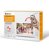 10,1 hüvelykes, 16 GB-os microSD-kártyás, WiFi-s Frameo PFF-1021W digitális képkeret – fehér 4