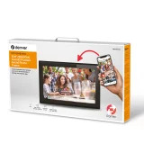 15,6 hüvelykes digitális képkeret 8 GB-os microSD-kártyával, WiFi-vel és hangszóróval, MP4 és AVI formátumok támogatásával, Frameo PFF-1514B – fekete 11