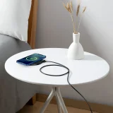 Digitális LED-kijelzős, 2. generációs, 15 W-os USB-C induktív töltő – fekete 11