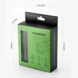 5000 mAh-s, 1500 lm-es, IPX6-os első kerékpárlámpa Garmin és GoPro tartóval – fekete 3
