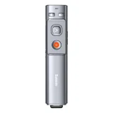 Távirányítós lézerpointer prezentációkhoz, 100 m hatótávolság, 2,4 GHz-es WiFi, USB-A/C - szürke 3