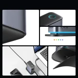 GaN 65W EU višekanalna stanica za punjenje s 4x USB-C i 2x USB-A priključka - tamnosiva 11