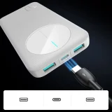 JR-PBF12 10000 mAh 2,4 A 2x USB-A 1x USB-C Power Bank - fehér 8