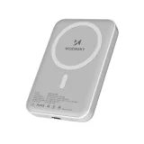 10.000 mAh magnetska power bank s USB-C kabelom od 25 cm - bijela