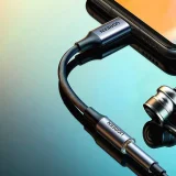 3,5 mm-es mini jack (nő) – USB-C (férfi) fejhallgató-adapter, 10 cm – szürke 8