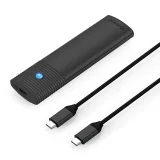PWM2 M.2 NGFF SATA USB-C 5 Gb/s Laufwerksgehäuse – schwarz