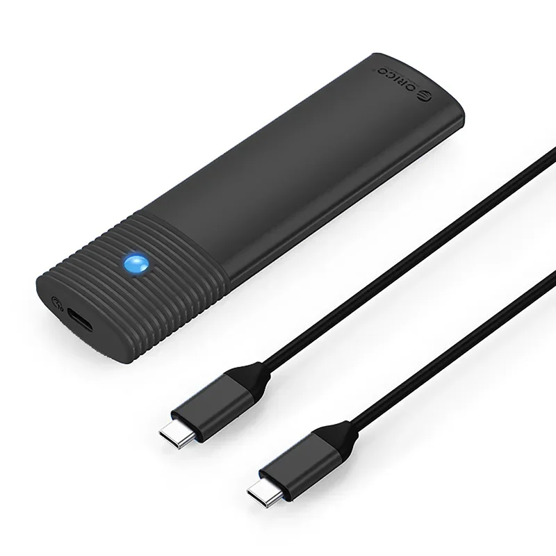 PWM2 M.2 NGFF SATA USB-C 5 Gb/s Laufwerksgehäuse – schwarz PWM2 M.2 NGFF SATA USB-C 5 Gb/s Laufwerksgehäuse – schwarz