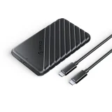 25PW1C-C3 2,5 hüvelykes HDD/SSD USB-C 6 Gb/s ház – fekete