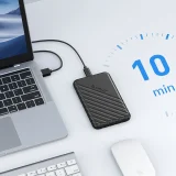 25PW1C-C3 2,5 hüvelykes HDD/SSD USB-C 6 Gb/s ház – fekete 3