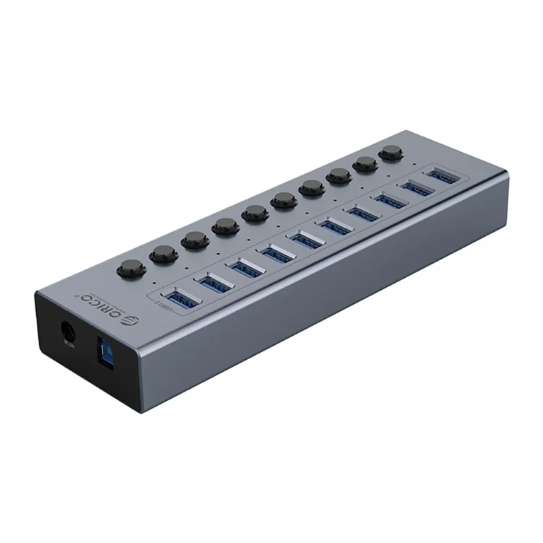 BT2U3-10AB hub 10 db USB-A porttal – szürke