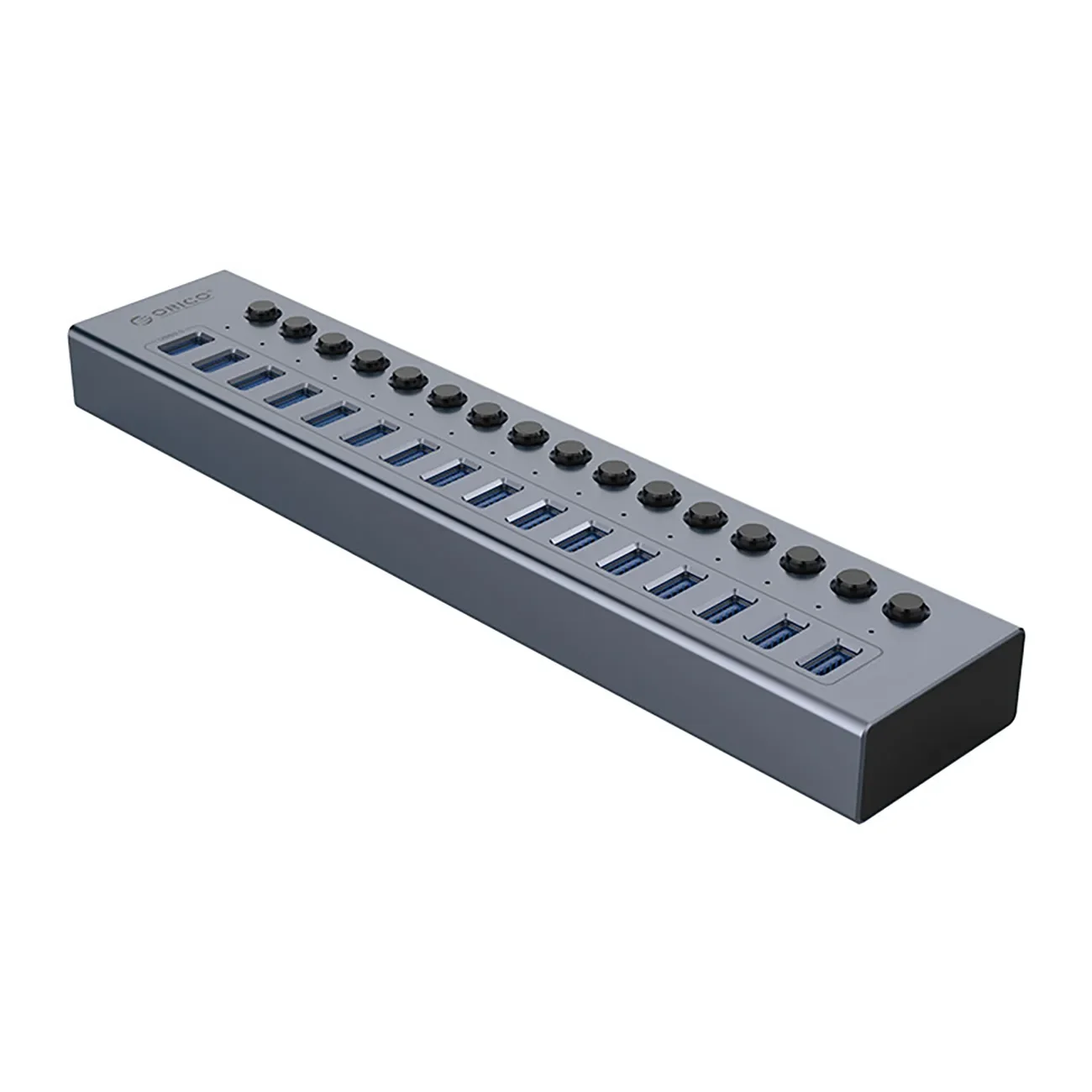 BT2U3-16AB hub 16 db USB-A porttal – szürke