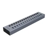 BT2U3-16AB hub 16 db USB-A porttal – szürke 2