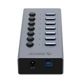 BT2U3-7AB Hub s prekidačima napajanja, 7x USB-A - Sivi 3