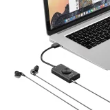 SC2 vanjska višenamjenska USB-A zvučna kartica - crna 3