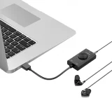 SC2 vanjska višenamjenska USB-A zvučna kartica - crna 4