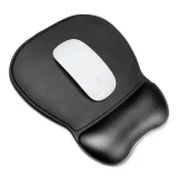 Ergonómikus egérpad és csuklótámasz, gél, öko-bőr, nagy, csúszásgátló - fekete 2
