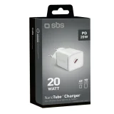 GaN fali töltő Power Delivery 20 W-tal – fehér 2