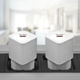 GaN fali töltő Power Delivery 20 W-tal – fehér 3