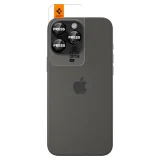 Edzett üveg kamera lencsevédő iPhone 14 Pro/Pro Max/15 Pro/Pro Max/16 Pro/16 Pro Max készülékekhez – fekete, piros szegéllyel 2