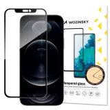 Tochko-kompatibilis, teljes képernyős edzett üveg iPhone 14 Plus / 13 Pro Max készülékekhez, kerettel – fekete