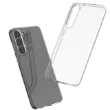 0,5 mm-es vékony tok Samsung Galaxy S23+ készülékhez – Átlátszó 4