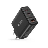 GaN fali töltő 3x USB-C PD USB-A QC 100 W – fekete 6